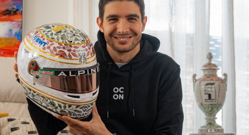 Ocon is Herendi-mintás sisakkal készül az F1-es Magyar Nagydíjra – fotók