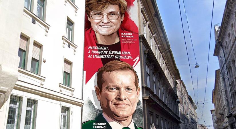 Budapesten felavatták a Nobel-díjasok Falát