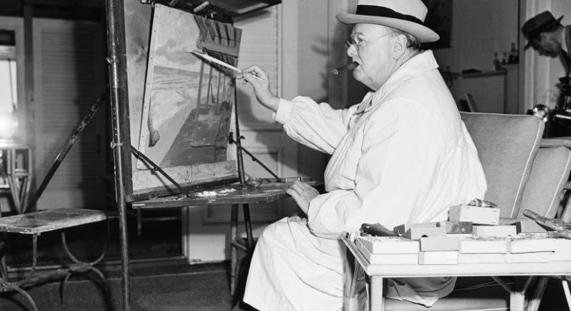 Churchill soha nem látott festményeit állítják ki Wyomingban