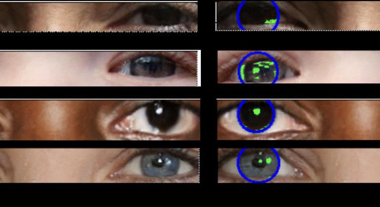 Innen ismerhető fel egy deepfake arc, a szemük sem áll jól