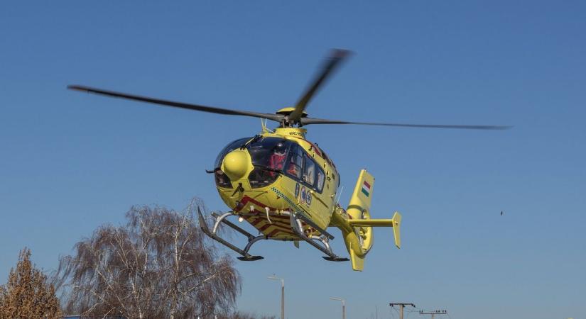 Mentőhelikopterrel kellett kórházba szállítani egy fuldokló csecsemőt
