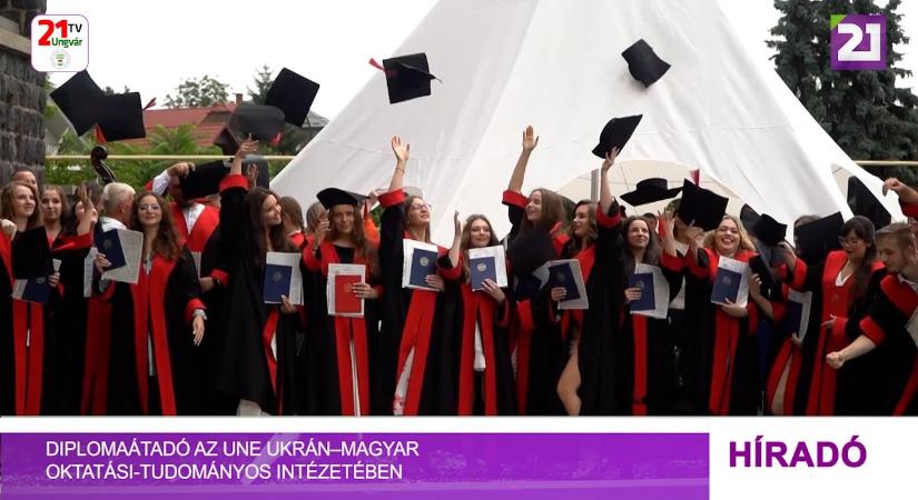 Diplomaátadó az UNE Ukrán–Magyar Oktatási-Tudományos Intézetében (videó)