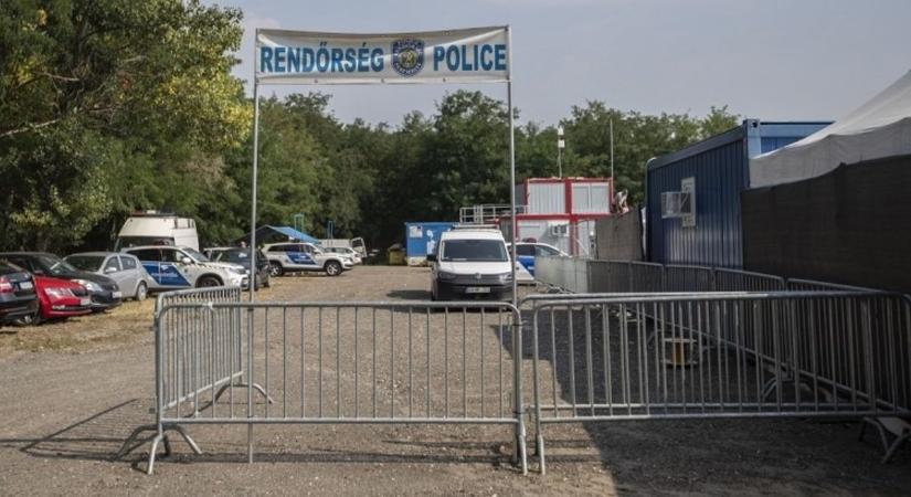 Ideiglenes tábort állított fel a rendőrség a Hungaroring mellett