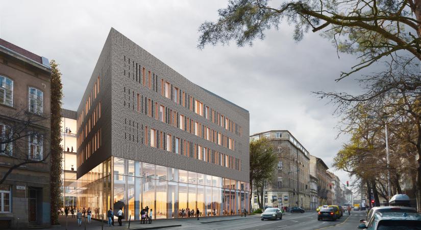 A Károli Gáspár Református Egyetem új épületegyüttese – A KÖZTI megvételt nyert terve