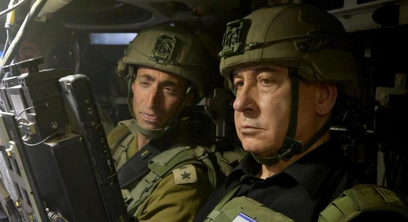A Gázai övezet szívében tűnt fel az izraeli miniszterelnök