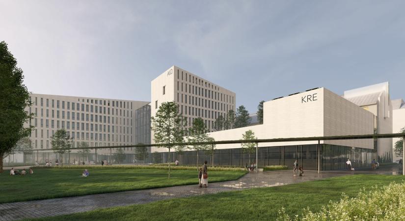 A Károli Gáspár Református Egyetem új épületegyüttese – A DPi Design megvételt nyert terve