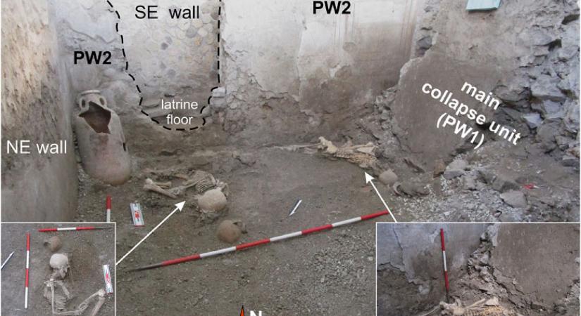 Túlélték a pompeii kitörést, rájuk omlott a ház