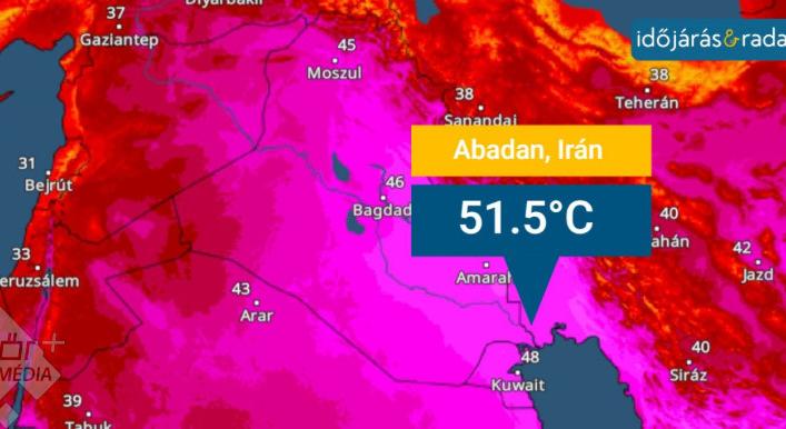 Soha nem látott hőség tombol Iránban