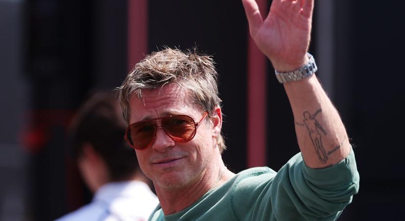 Újra feltűnt Brad Pitt, a Hungaroringen kapták lencsevégre