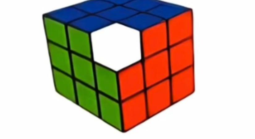 Született zseni vagy, ha felfedezed a Rubik-kocka hiányzó részét 15 másodperc alatt