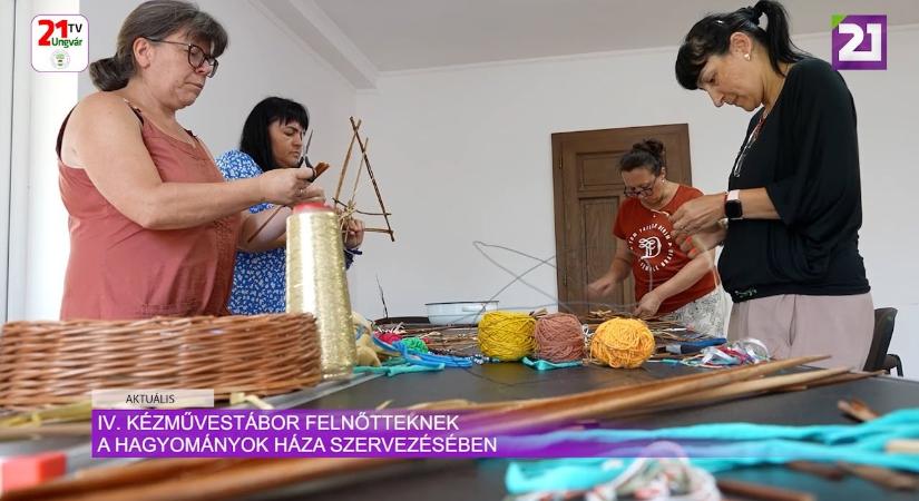 Aktuális (2024.07.20) IV. kézművestábor felnőtteknek a Hagyományok Háza szervezésében (videó)