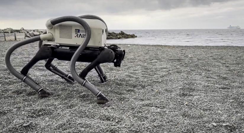 Porszívólábú robotkutya tisztítja a strandokat