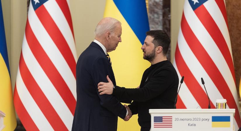 Zelenszkij köszönetet mondott az együttműködésért a leköszönő amerikai elnöknek