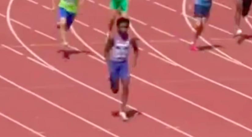 Elhúzott a sprinter a versenyen: aztán arrogáns hibát vétett - Videó