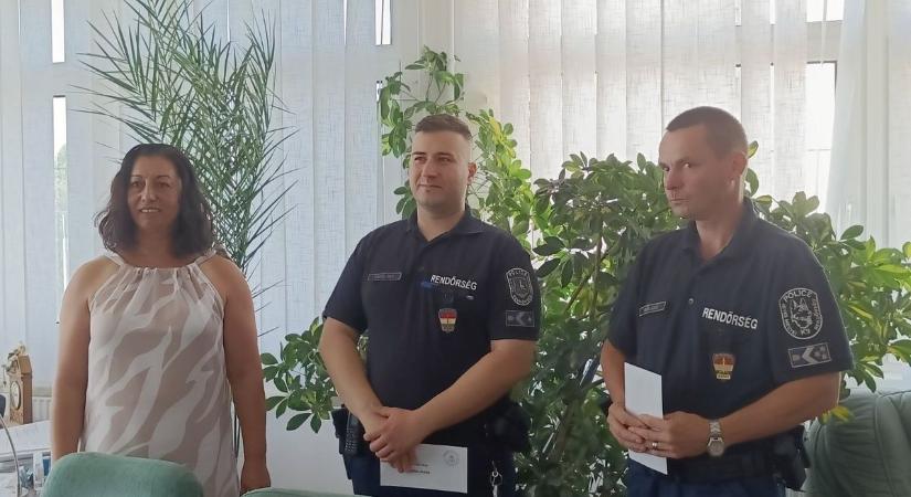 Heves vármegyei rendőröket jutalmazott Halmajugra