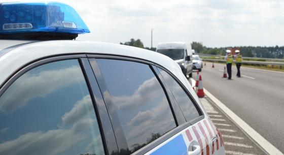 Baleset miatt lezárták az M3-as autópályát Mezőkeresztesnél