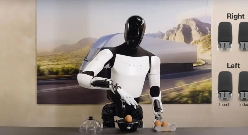 Musk: a Tesla jövőre már humanoid robotokat használ