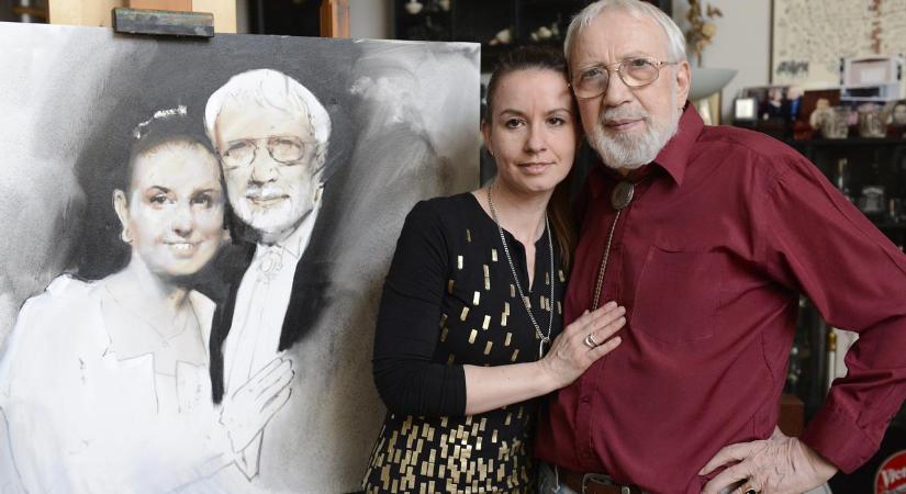 40 évvel fiatalabb tanítványát vette feleségül a 88 éves festőművész, Gyémánt László