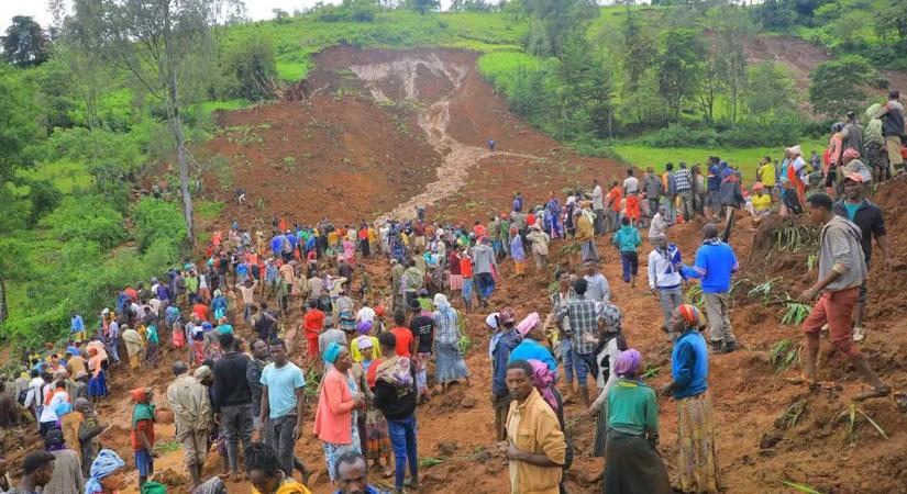 Tragédia: legalább 229-en haltak meg földcsuszamlás miatt Etiópiában