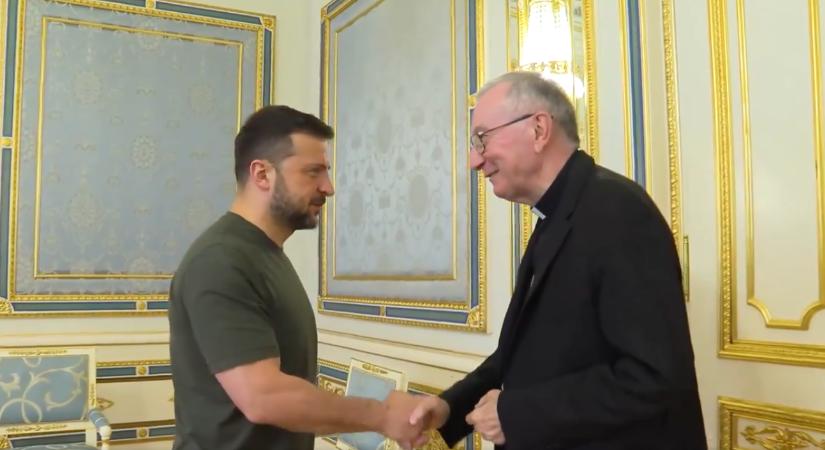 A Vatikán egyik legmagasabb rangú vezetőjével találkozott Zelenszkij