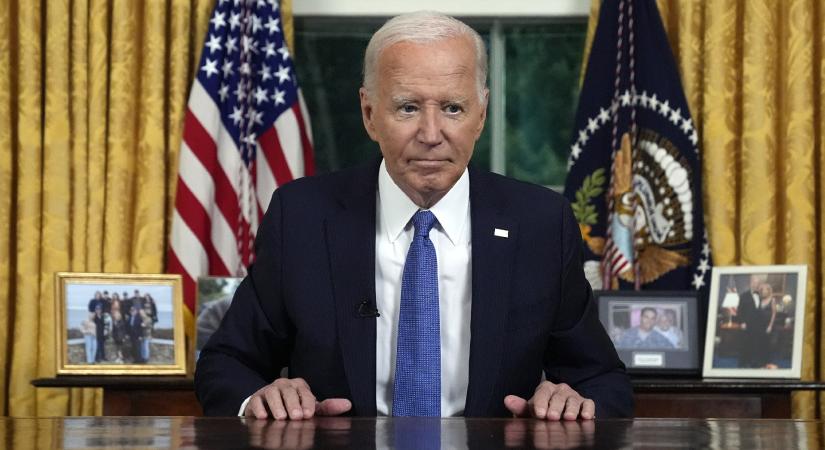 Biden egy tévés beszédben mondta el, miért lépett vissza az elnökjelöltségtől