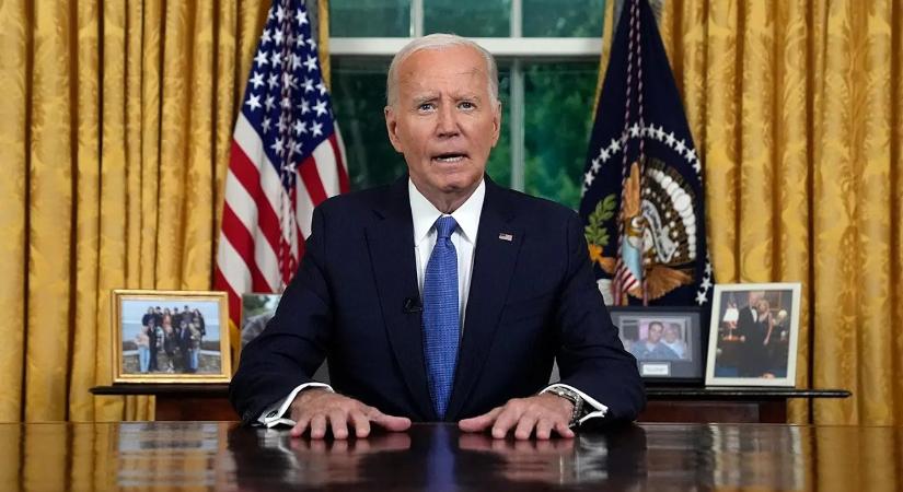 Biden: Visszaléptem, de én maradok az elnök