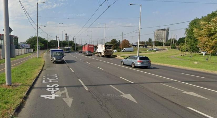 Beszakadt az úttest Debrecen egyik főútján, sávokat kellett lezárni
