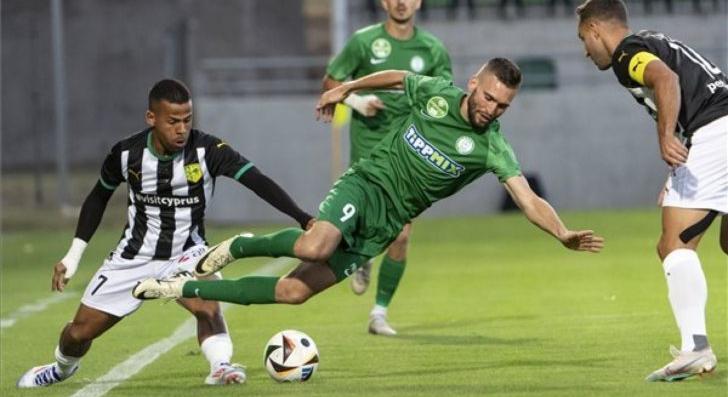Paksi FC-AEK Larnaca – 61. perc: kettő-null