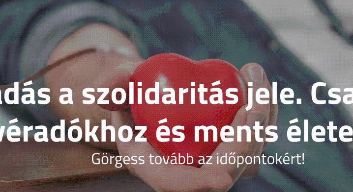 Véradásra szólítja a lakosságot a Magyar Vöröskereszt
