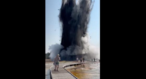 Óriási robbanás rázta meg a Yellowstone Nemzeti Parkot, videóra vették az egészet