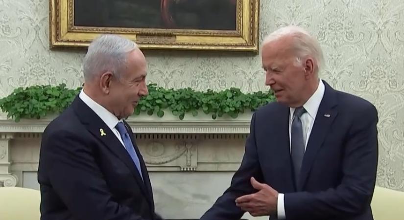 Joe Bidennel és Kamala Harrisszel tárgyalt Benjamin Netanjahu  videó