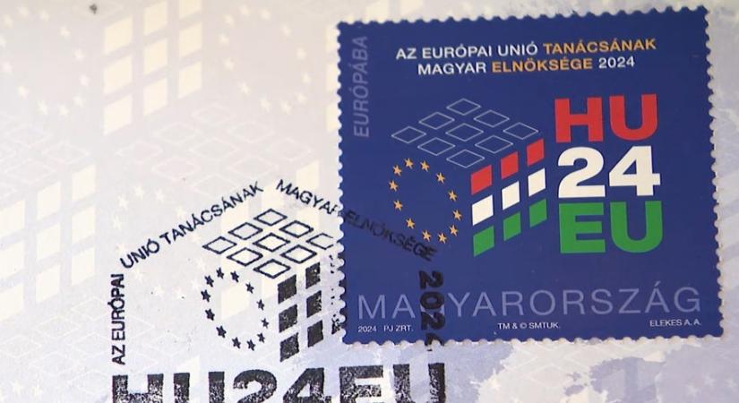 Bélyeget adott ki a Magyar Posta, az Európai Unió tanácsának magyar elnökség tiszteletére  videó