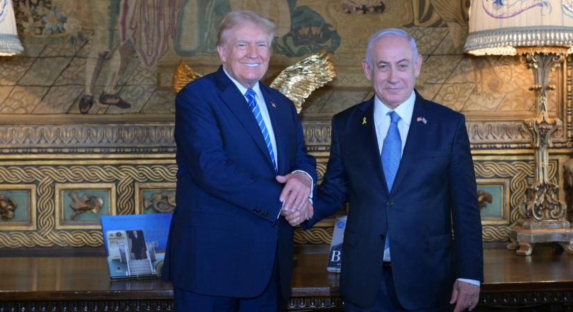 Donald Trump floridai rezidenciáján tárgyalt Benjamin Netanjahuval