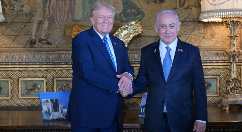 Trump a rezidenciáján fogadta Benjámin Netanjahut