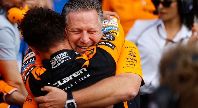 A McLaren-főnök egy kicsit örül, hogy Norris megkímélte őt a körömrágástól a Hungaroringen