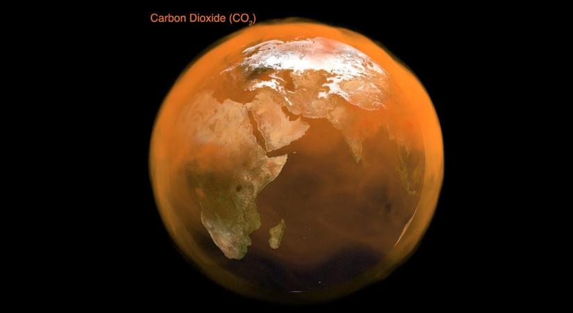 A NASA lenyűgöző videóval mutatja be az égen kavargó szén-dioxidot