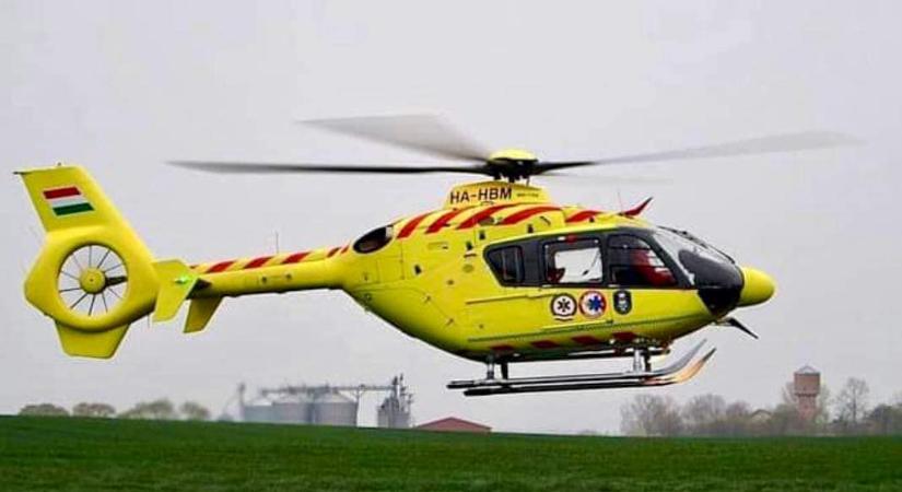 Mentőhelikoptert riasztottak a Görbeházánál történt balesethez