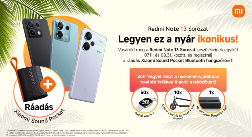 Legyen ez a nyár ikonikus a Redmi Note 13 sorozattal!