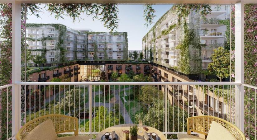 Így néz ki a jövő lakóparkja: zöld oázis a belvárosban
