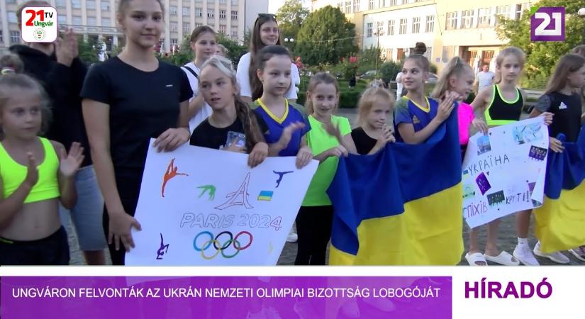 Ungváron felvonták az Ukrán Nemzeti Olimpiai Bizottság lobogóját (videó)