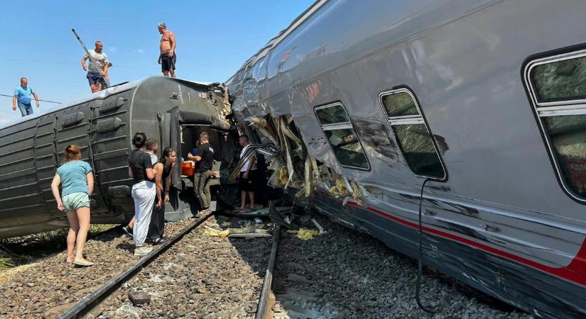 Halálos áldozatokkal járó vonatbaleset történt Oroszországban