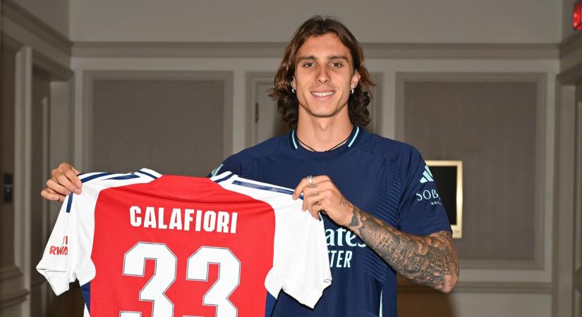 Az Arsenal hivatalosan is bejelentette Riccardo Calafiori leigazolását