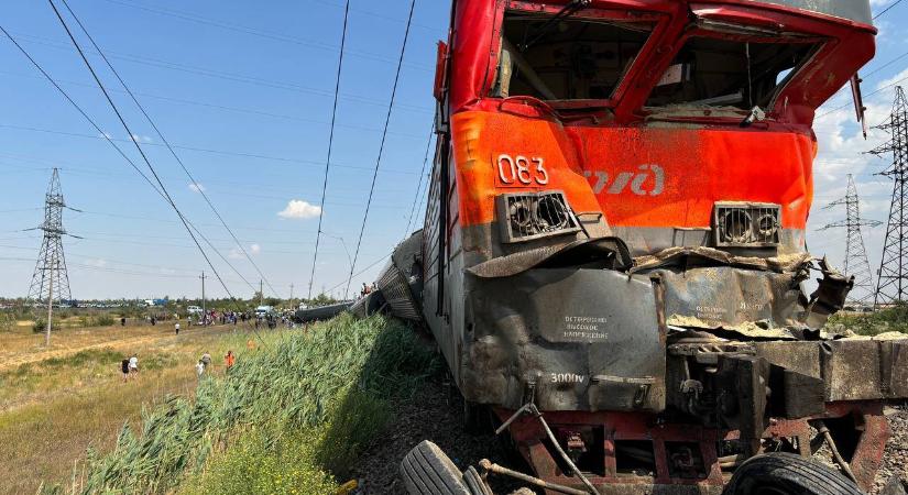Vonatbaleset történt Oroszországban, 140-en megsérültek