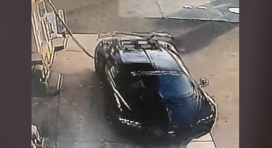 A kútoszlopot is vitte volna magával tankolás után egy Bugatti vezetője – videó