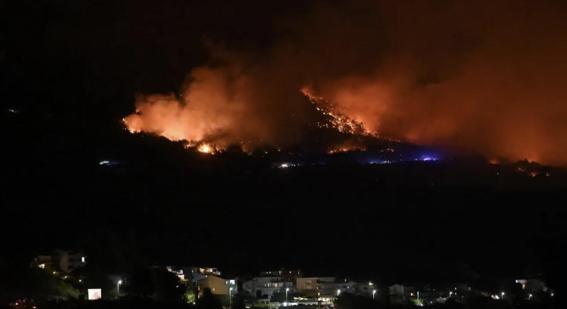 Horvátországban több helyen tűzvész tombol