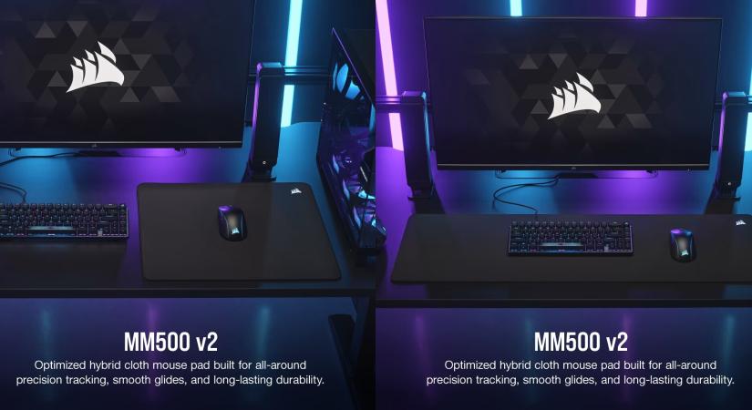 Megérkezett a Corsair MM500 egéralátétek friss nemzedéke