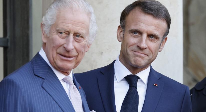 Ráment a francia adófizetők gatyája is, de Macron csak teletömte III. Károly brit király hasát tavaly