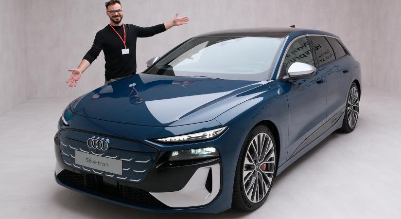 Élőben is szexi az Audi elektromos kombija!