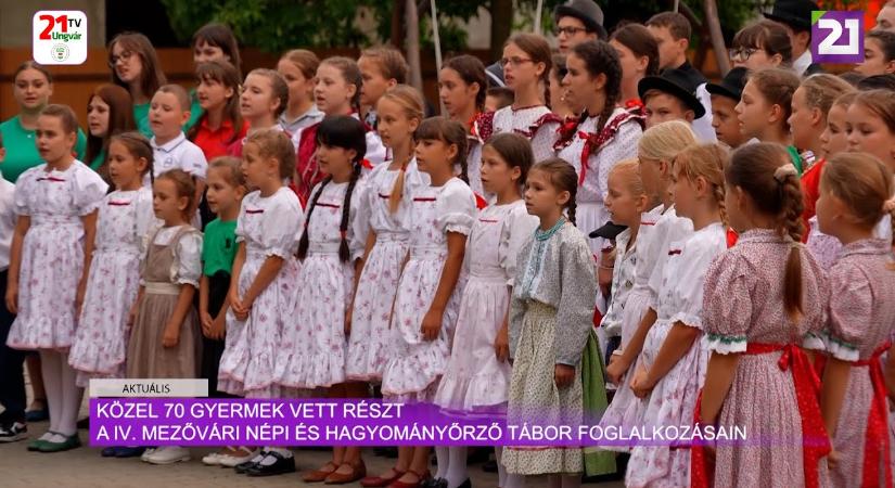 Aktuális (2024.07.31) - Közel 70 gyermek vett részt a Mezővári Hagyományőrző tábor foglalkozásain (videó)