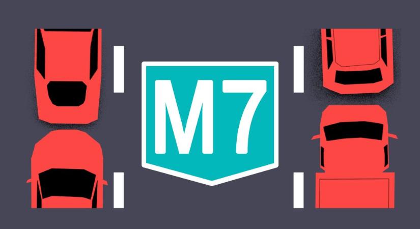 Kigyulladt egy autó az M7-esen a Kőröshegyi völgyhídnál